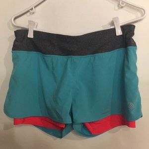 Running shorts, with spandex